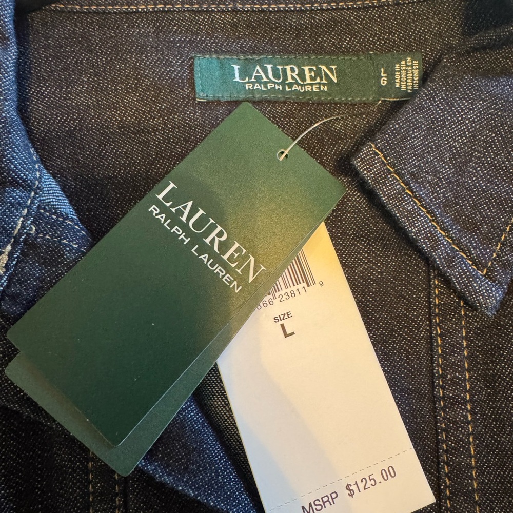 Ralph Lauren Indigo Denim Dress - Picture 7 of 9